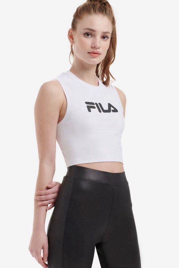 Tops Fila Mujer Blancas / Negras - Inez Crop - España 905168TLH